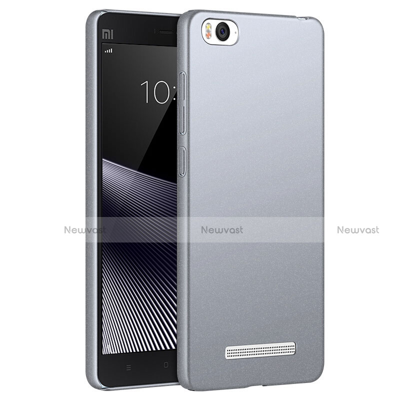 Hard Rigid Plastic Quicksand Cover for Xiaomi Mi 4C Gray