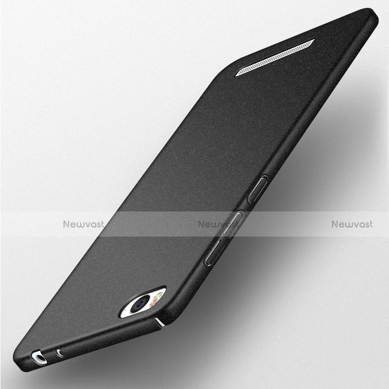 Hard Rigid Plastic Quicksand Cover for Xiaomi Mi 4i Black