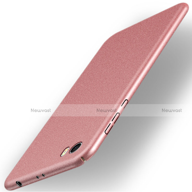 Hard Rigid Plastic Quicksand Cover for Xiaomi Mi 5 Pink