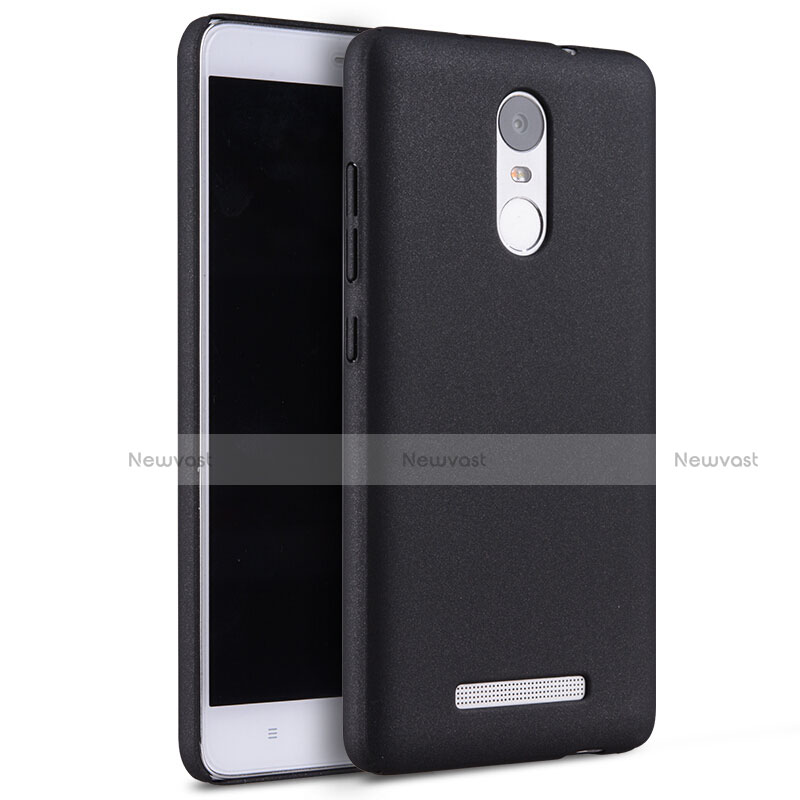 Hard Rigid Plastic Quicksand Cover for Xiaomi Redmi Note 3 Black