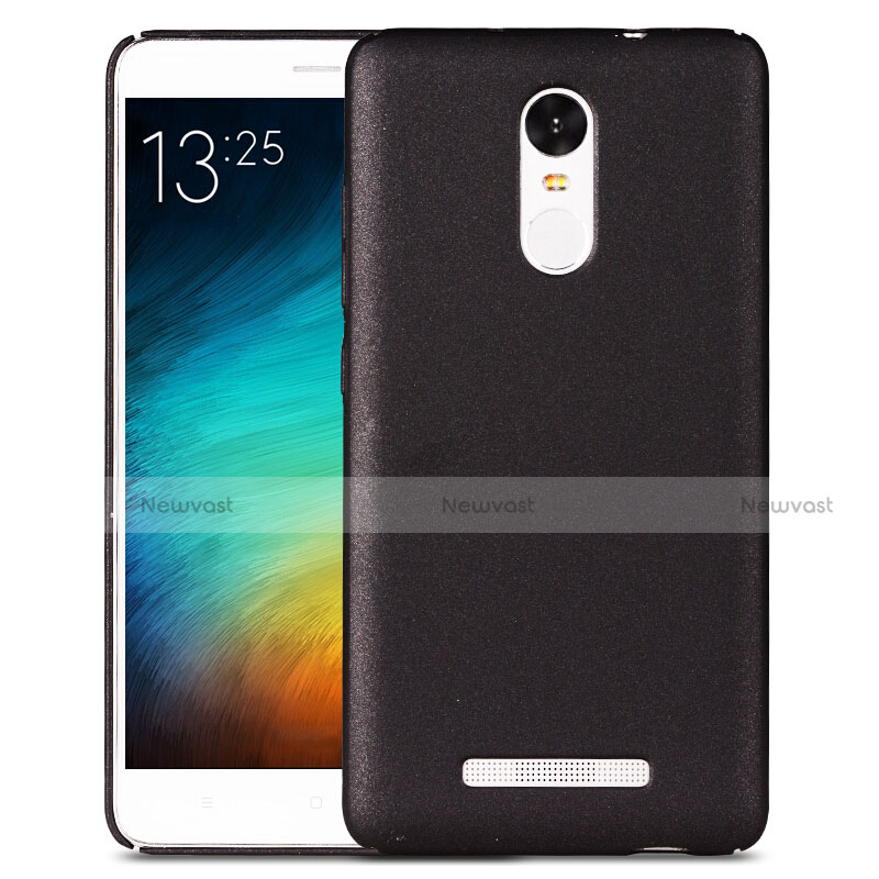 Hard Rigid Plastic Quicksand Cover for Xiaomi Redmi Note 3 MediaTek Black