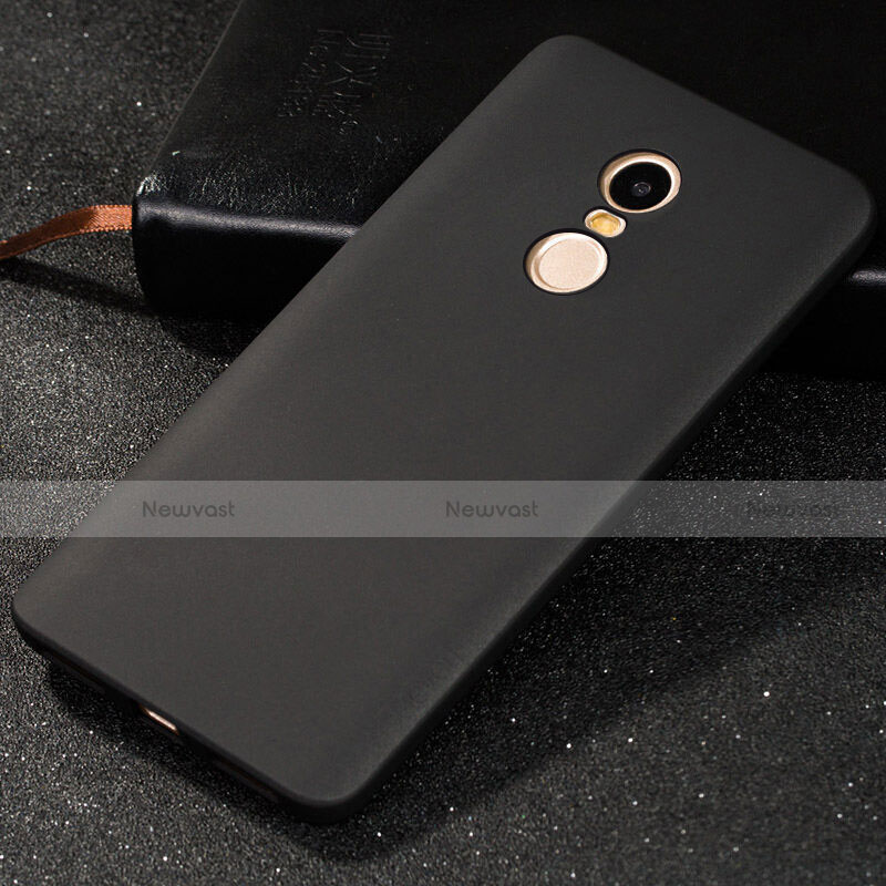 Hard Rigid Plastic Quicksand Cover for Xiaomi Redmi Note 4X Black