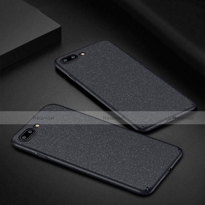 Hard Rigid Plastic Quicksand Cover Q01 for Apple iPhone 7 Plus Black