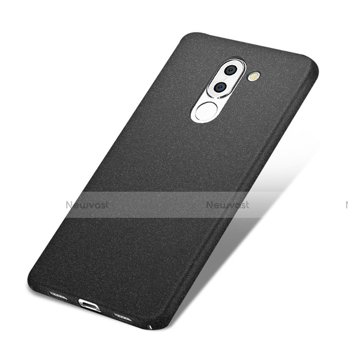 Hard Rigid Plastic Quicksand Cover Q01 for Huawei Honor 6X Black