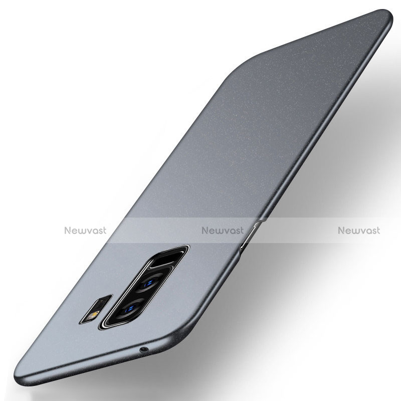 Hard Rigid Plastic Quicksand Cover Q01 for Samsung Galaxy S9 Plus Gray