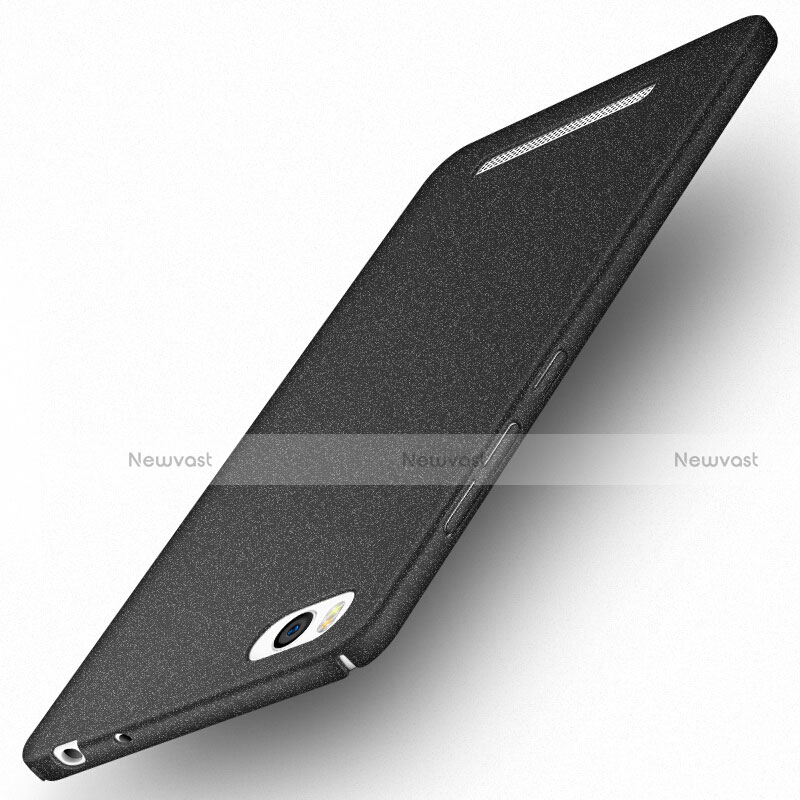 Hard Rigid Plastic Quicksand Cover Q01 for Xiaomi Mi 4C Black