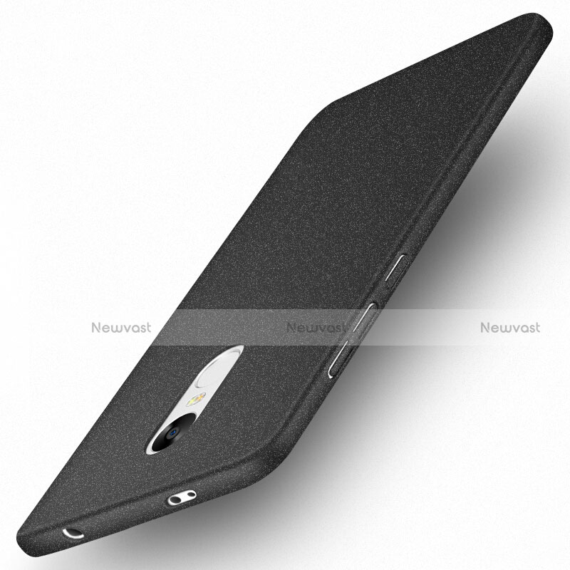 Hard Rigid Plastic Quicksand Cover Q01 for Xiaomi Redmi Note 4 Standard Edition Black