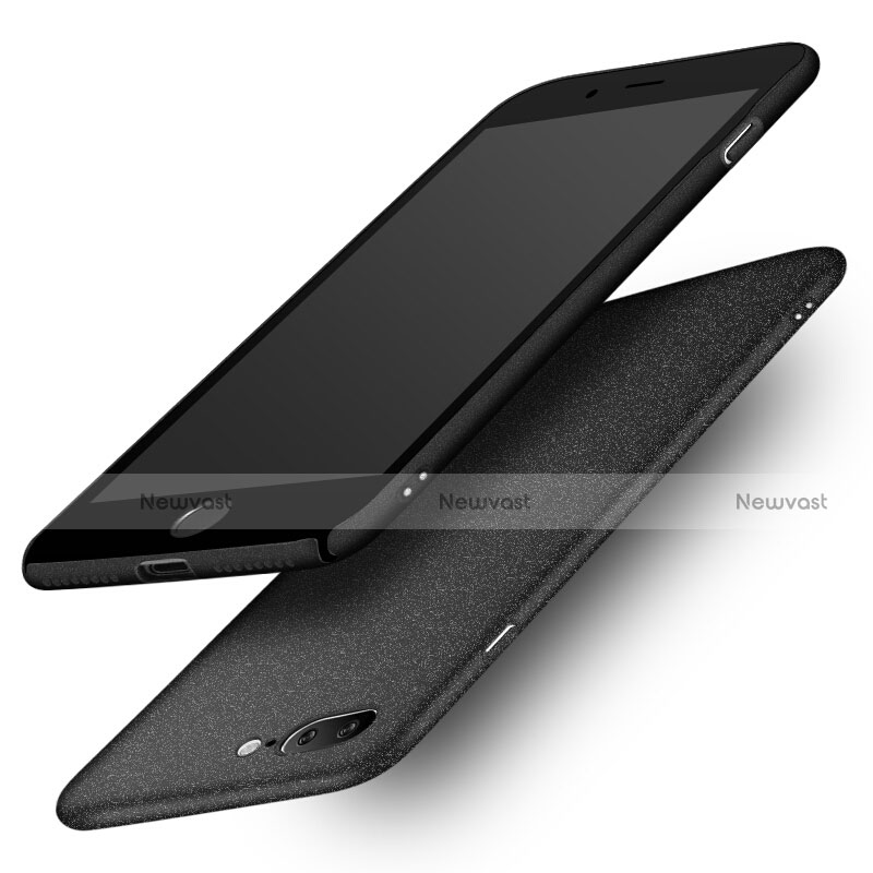 Hard Rigid Plastic Quicksand Cover S01 for Apple iPhone 8 Plus Black