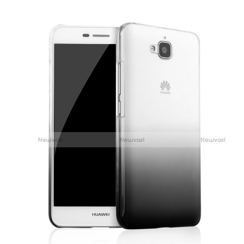 Hard Rigid Transparent Gradient Cover for Huawei Y6 Pro Black