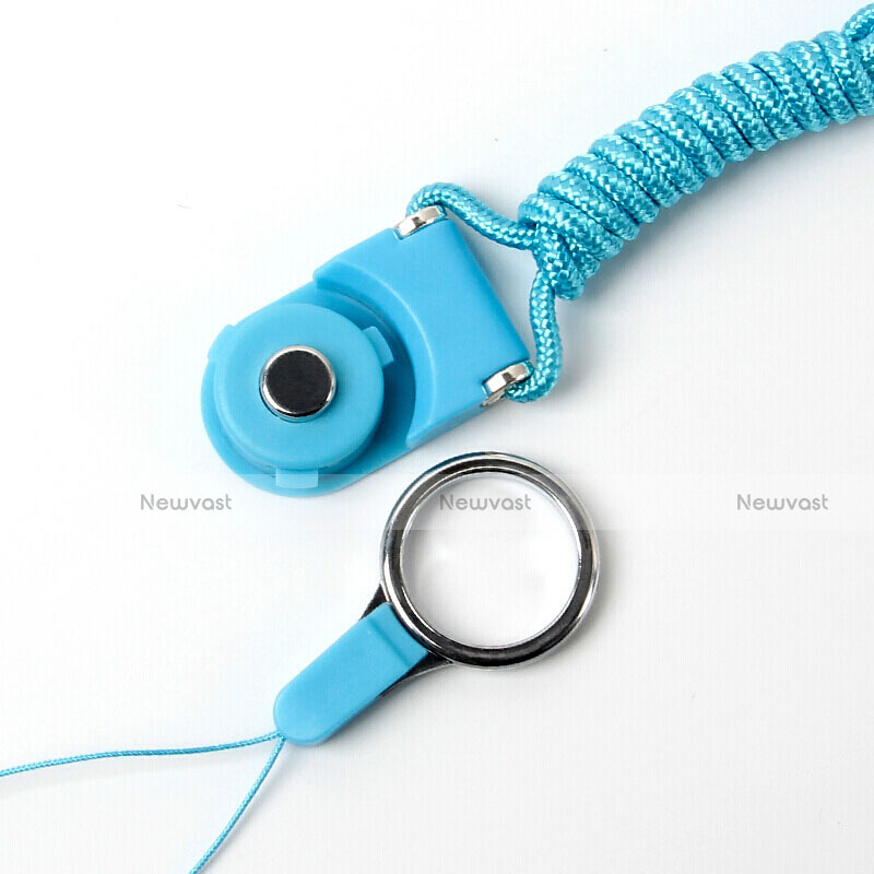 Lanyard Cell Phone Neck Strap Universal Sky Blue