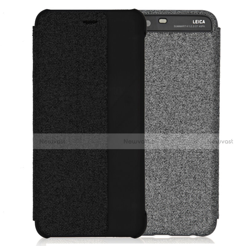 Leather Case Flip Cover for Huawei P10 Black