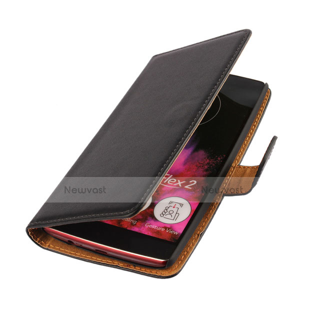 Leather Case Flip Cover for LG G Flex 2 Black