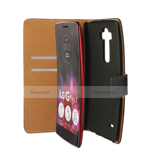 Leather Case Flip Cover for LG G Flex 2 Black