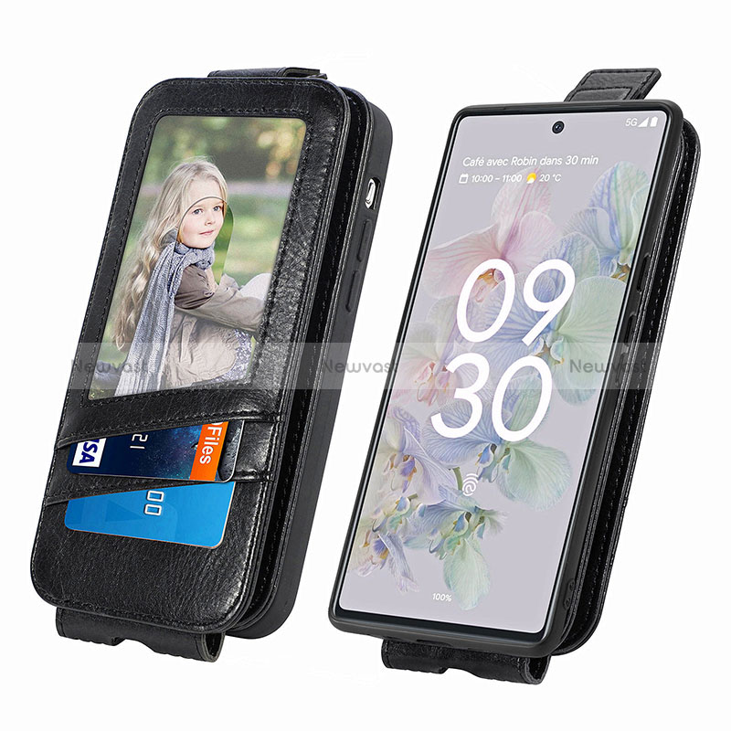 Leather Case Flip Cover Vertical for Google Pixel 6a 5G