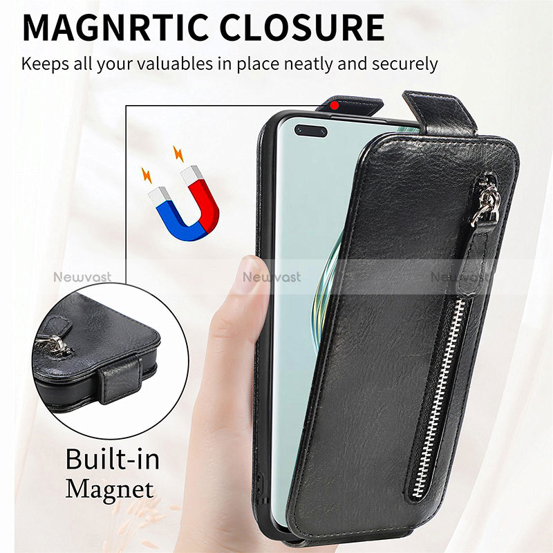 Leather Case Flip Cover Vertical for Huawei Honor Magic5 Pro 5G