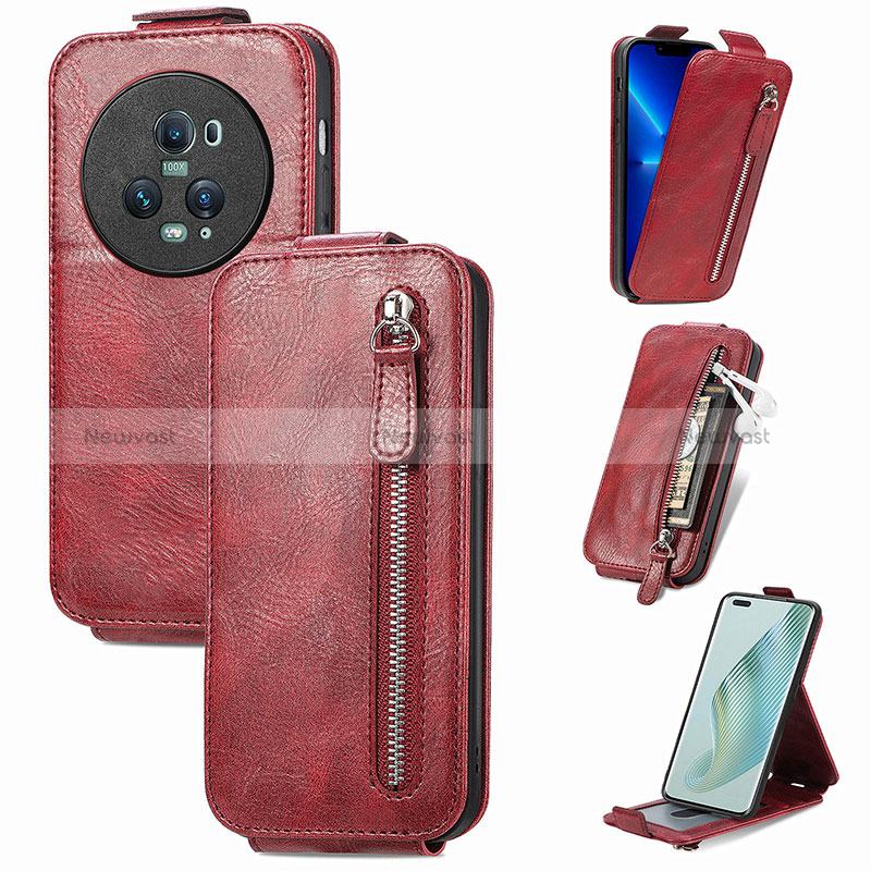 Leather Case Flip Cover Vertical for Huawei Honor Magic5 Pro 5G