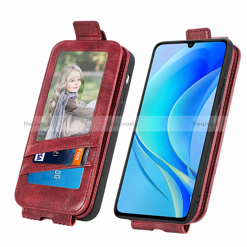 Leather Case Flip Cover Vertical for Huawei Nova Y70 Plus