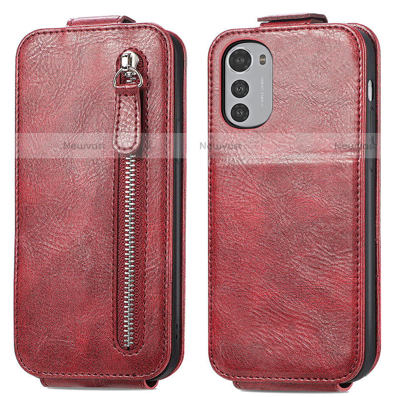 Leather Case Flip Cover Vertical for Motorola Moto E32