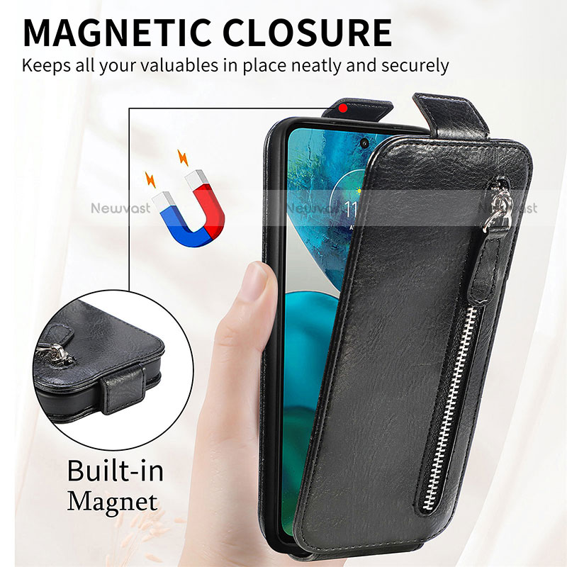 Leather Case Flip Cover Vertical for Motorola Moto Edge (2022) 5G