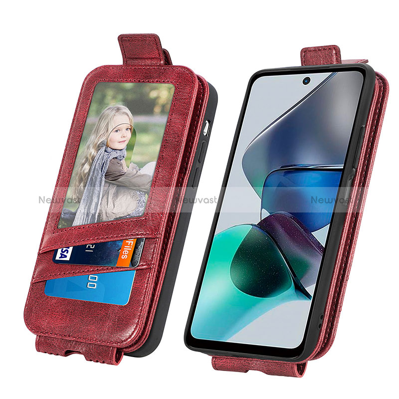 Leather Case Flip Cover Vertical for Motorola Moto G13