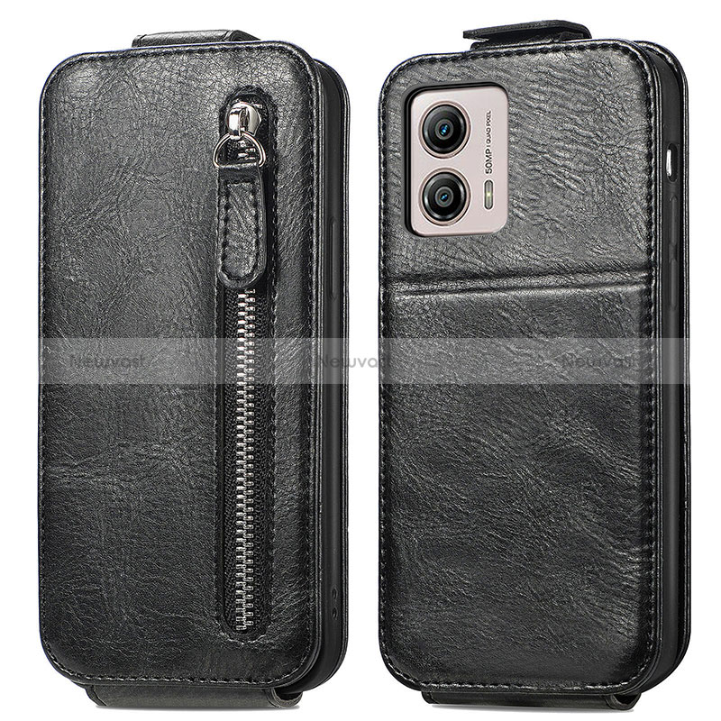 Leather Case Flip Cover Vertical for Motorola Moto G53y 5G