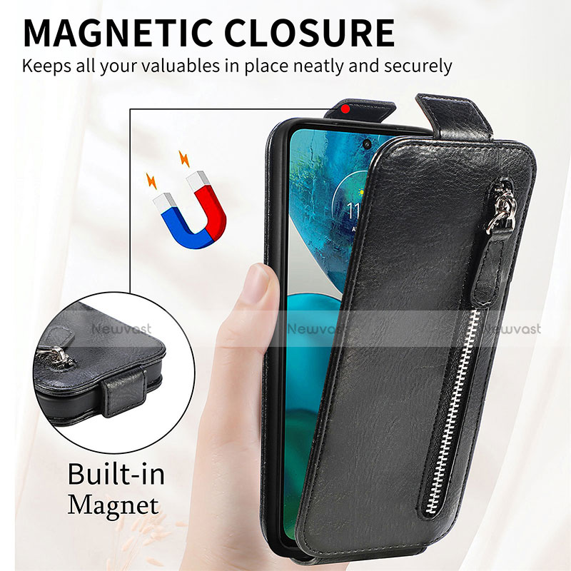 Leather Case Flip Cover Vertical for Motorola Moto G82 5G