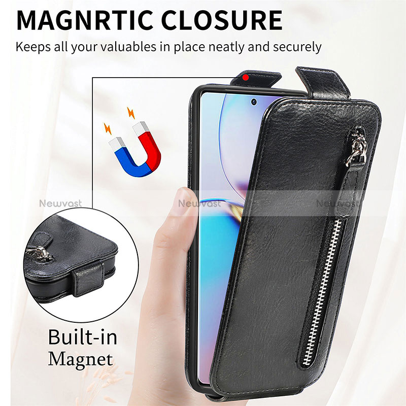 Leather Case Flip Cover Vertical for Motorola Moto X40 5G