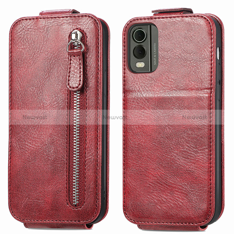 Leather Case Flip Cover Vertical for Nokia C210