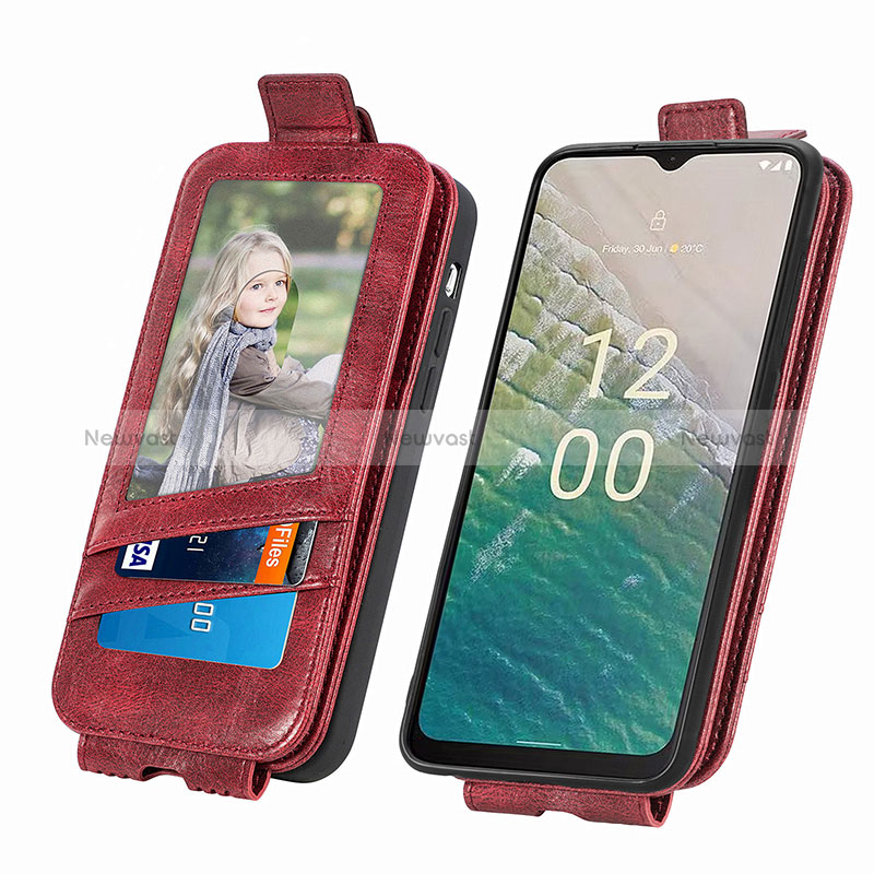 Leather Case Flip Cover Vertical for Nokia C210