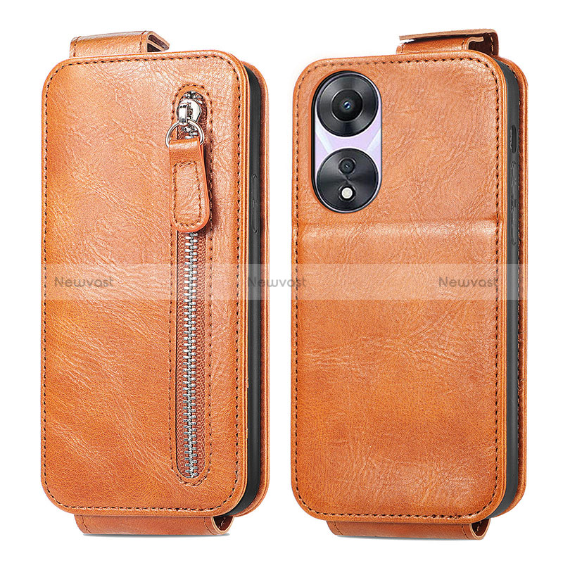 Leather Case Flip Cover Vertical for Oppo A58 5G