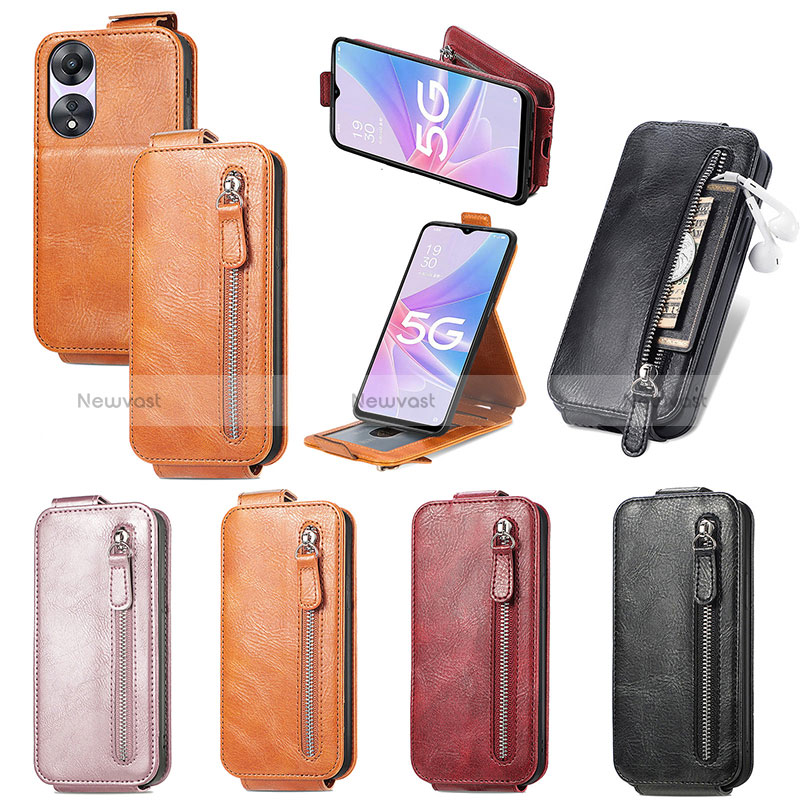 Leather Case Flip Cover Vertical for Oppo A58 5G