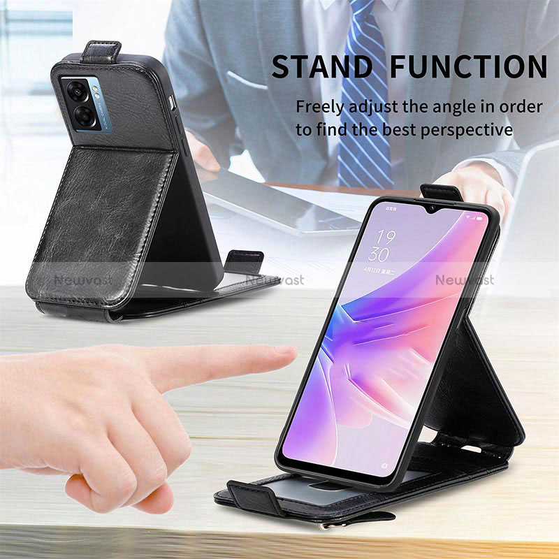 Leather Case Flip Cover Vertical for Oppo A96 4G