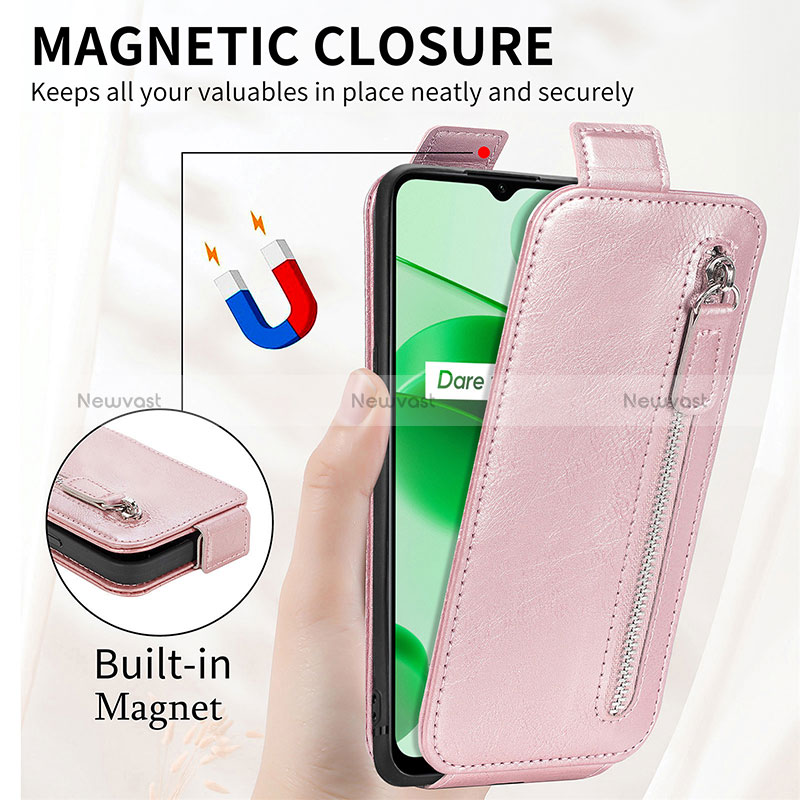 Leather Case Flip Cover Vertical for Realme Narzo 50A Prime