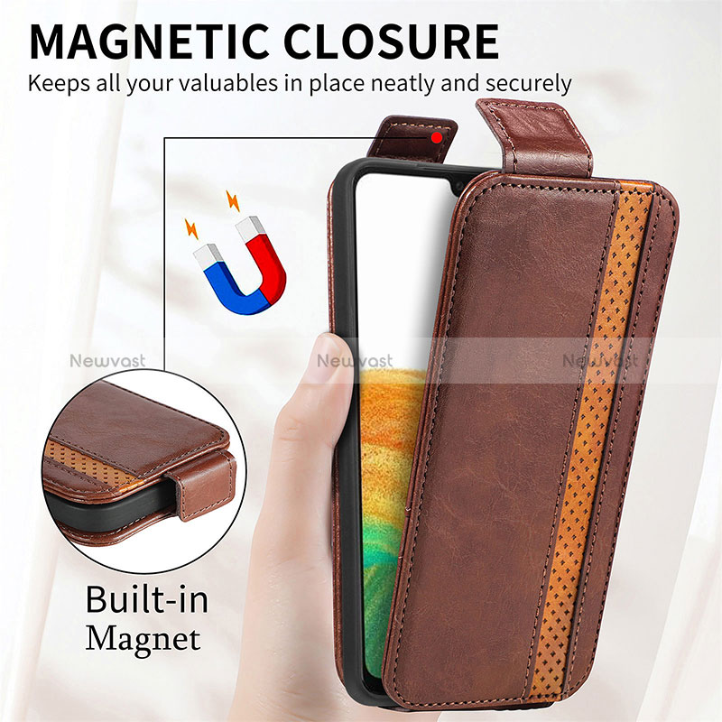 Leather Case Flip Cover Vertical for Samsung Galaxy A13 4G