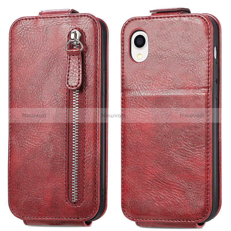 Leather Case Flip Cover Vertical for Samsung Galaxy A22 5G SC-56B