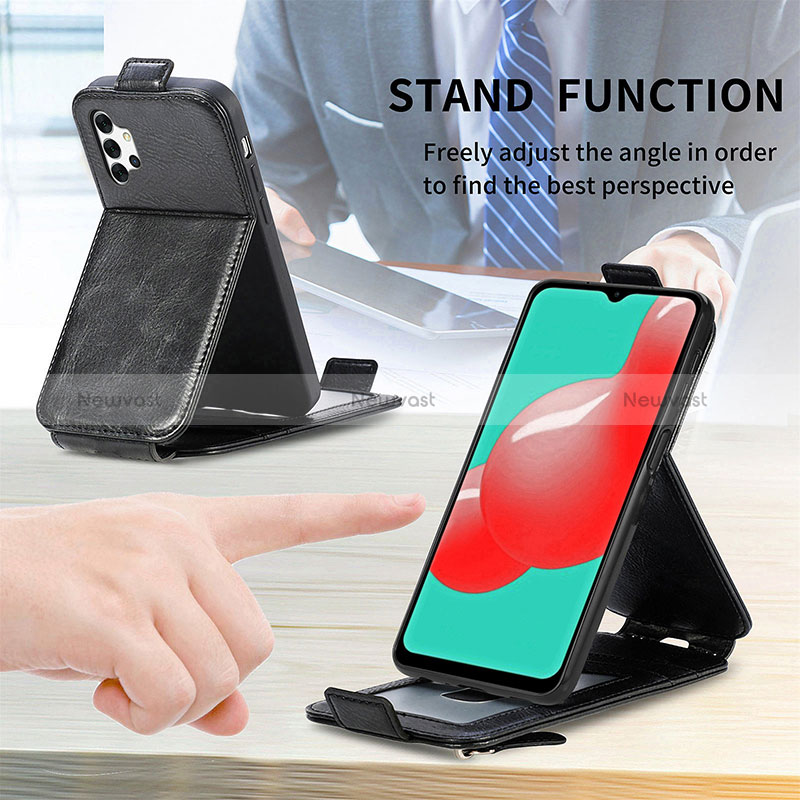 Leather Case Flip Cover Vertical for Samsung Galaxy A32 4G