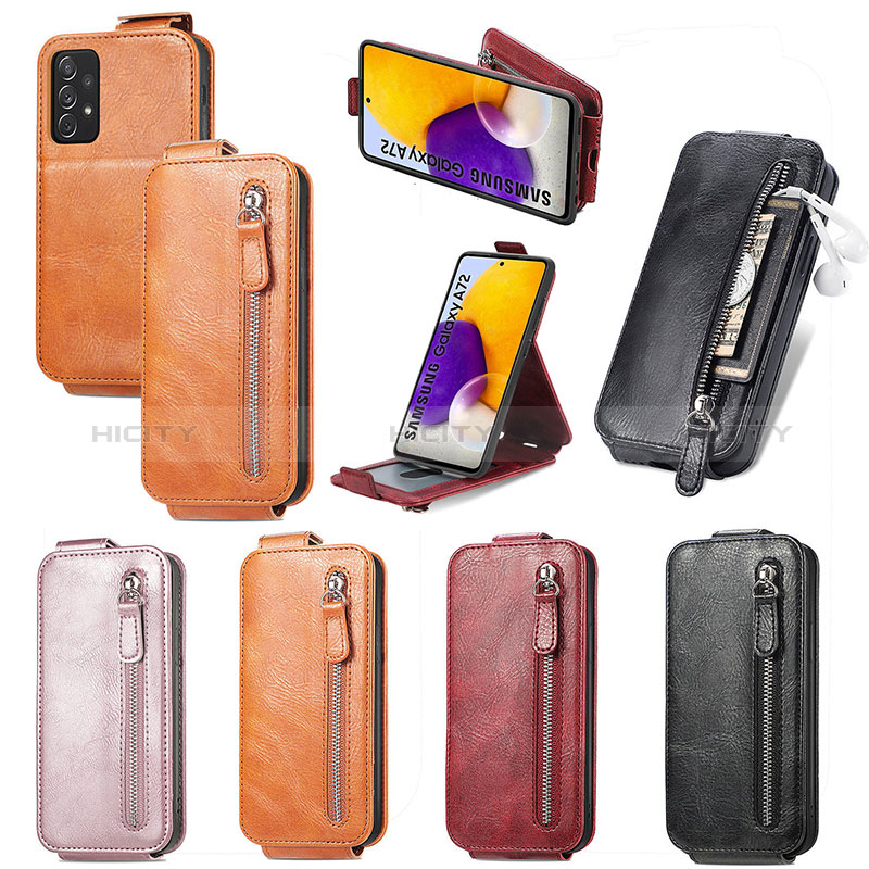 Leather Case Flip Cover Vertical for Samsung Galaxy A72 5G