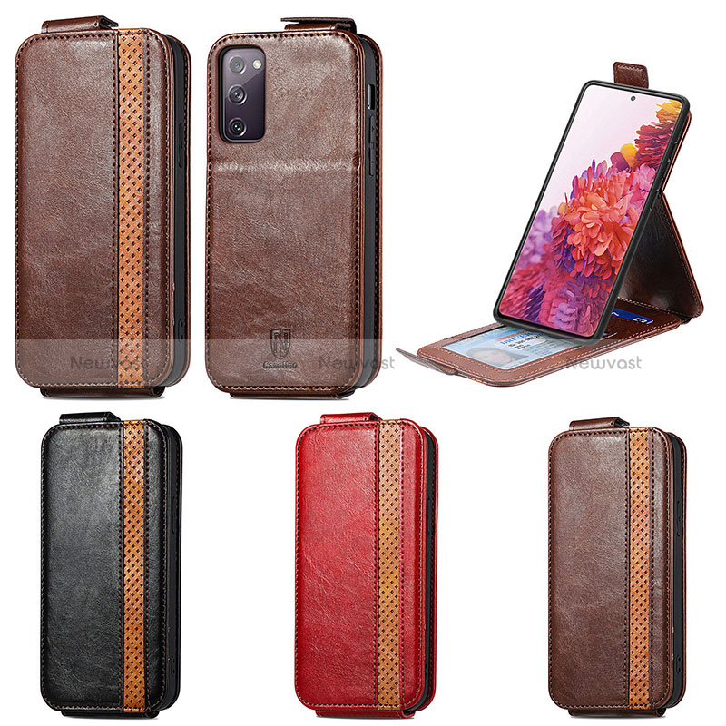 Leather Case Flip Cover Vertical for Samsung Galaxy S20 FE 5G