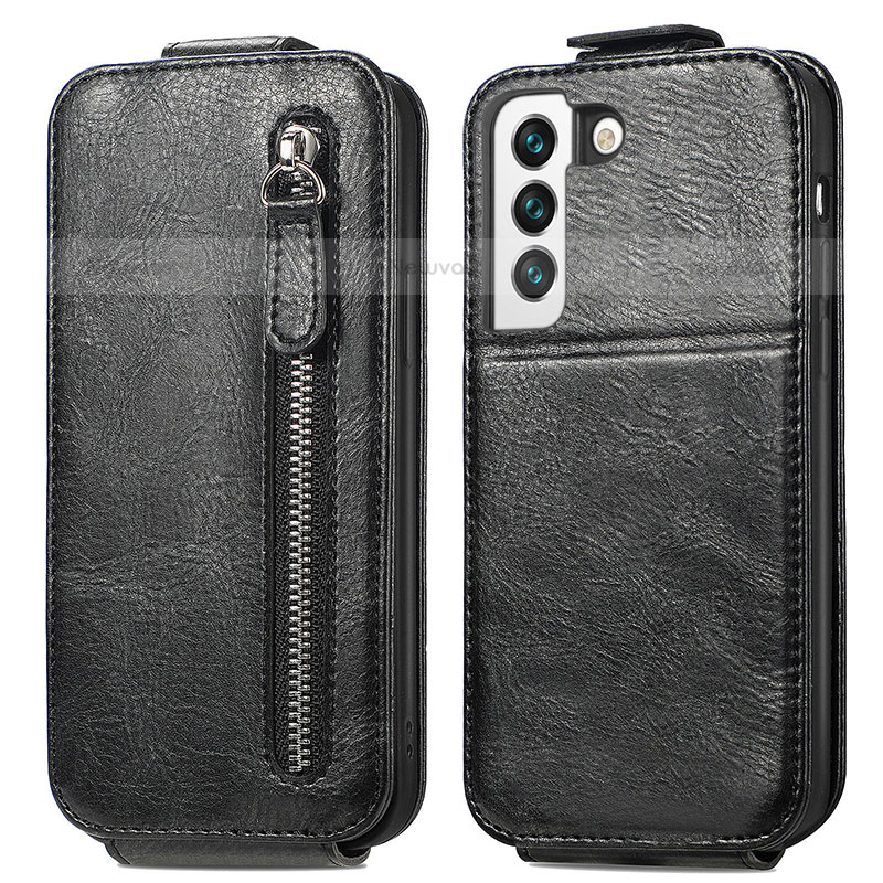 Leather Case Flip Cover Vertical for Samsung Galaxy S23 Plus 5G Black