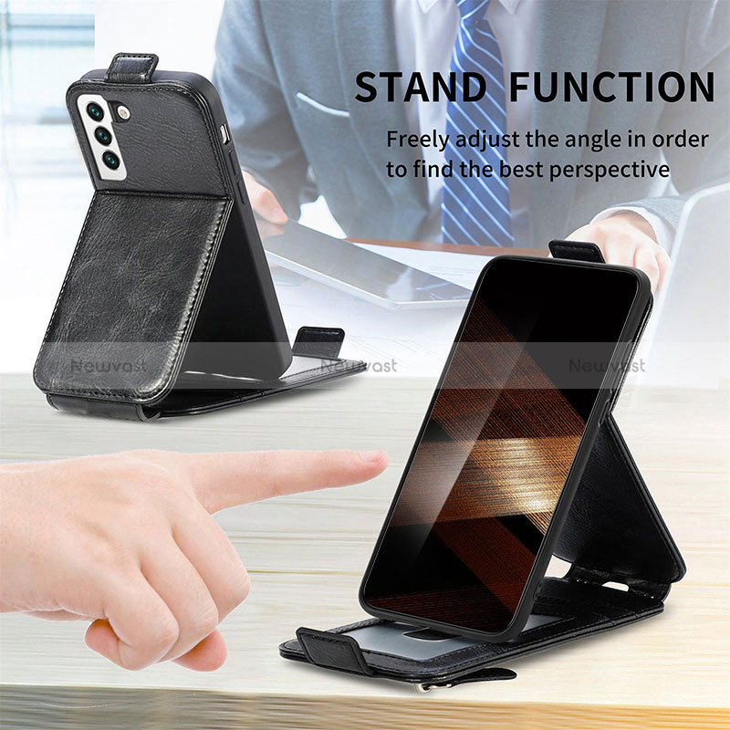 Leather Case Flip Cover Vertical for Samsung Galaxy S24 5G