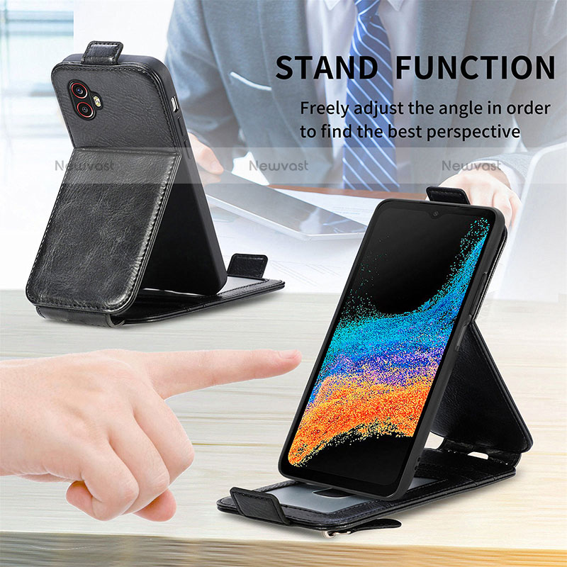 Leather Case Flip Cover Vertical for Samsung Galaxy XCover 6 Pro 5G