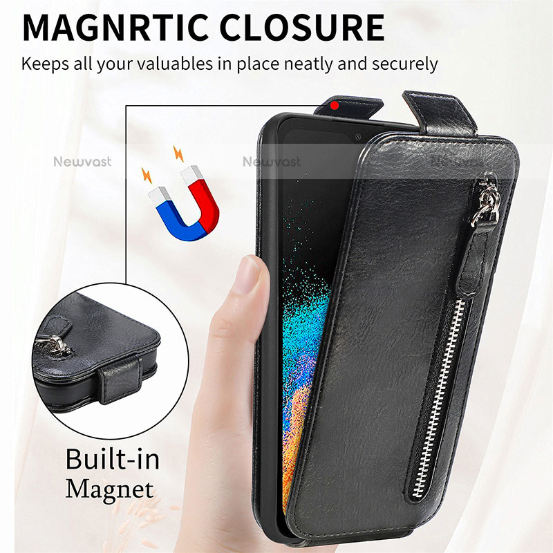 Leather Case Flip Cover Vertical for Samsung Galaxy XCover 6 Pro 5G