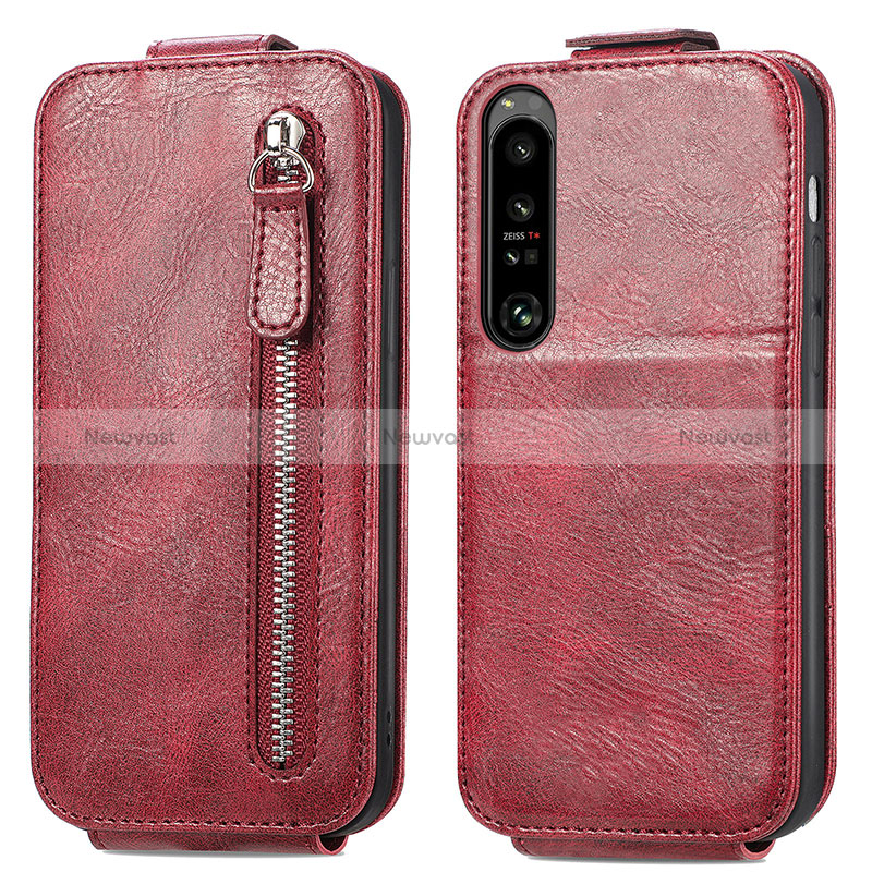 Leather Case Flip Cover Vertical for Sony Xperia 1 IV