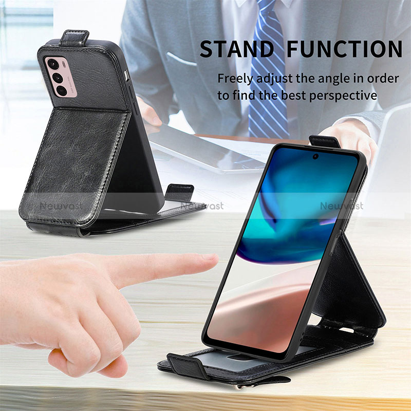 Leather Case Flip Cover Vertical for Sony Xperia 10 IV SOG07