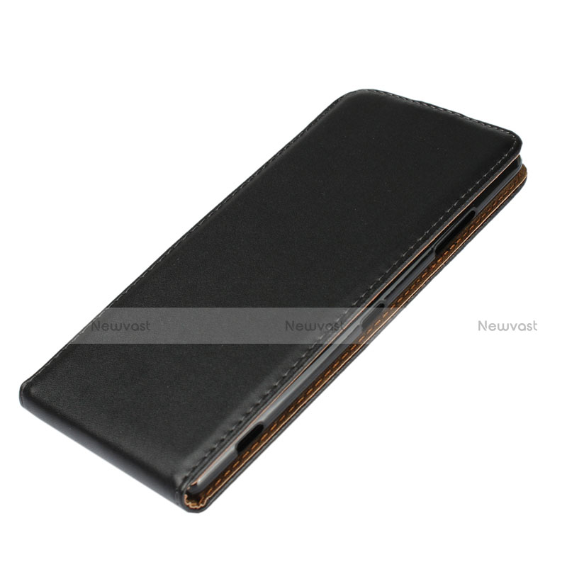 Leather Case Flip Cover Vertical for Sony Xperia XZ3 Black