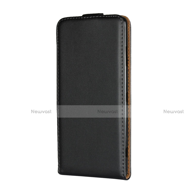 Leather Case Flip Cover Vertical for Sony Xperia XZ3 Black