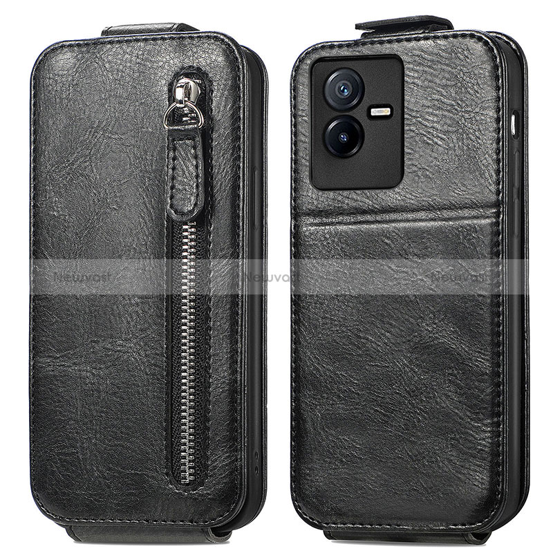 Leather Case Flip Cover Vertical for Vivo T2x 5G