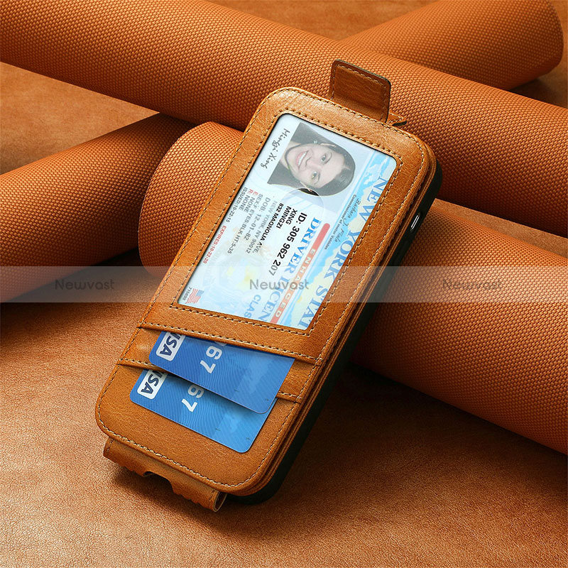 Leather Case Flip Cover Vertical for Vivo T2x 5G