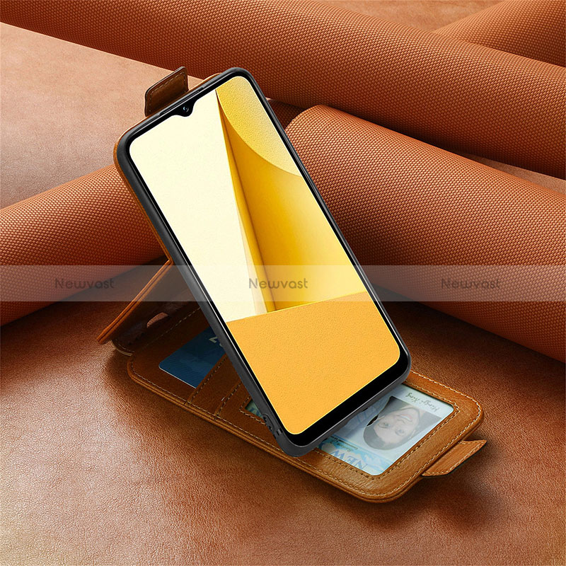 Leather Case Flip Cover Vertical for Vivo Y02S