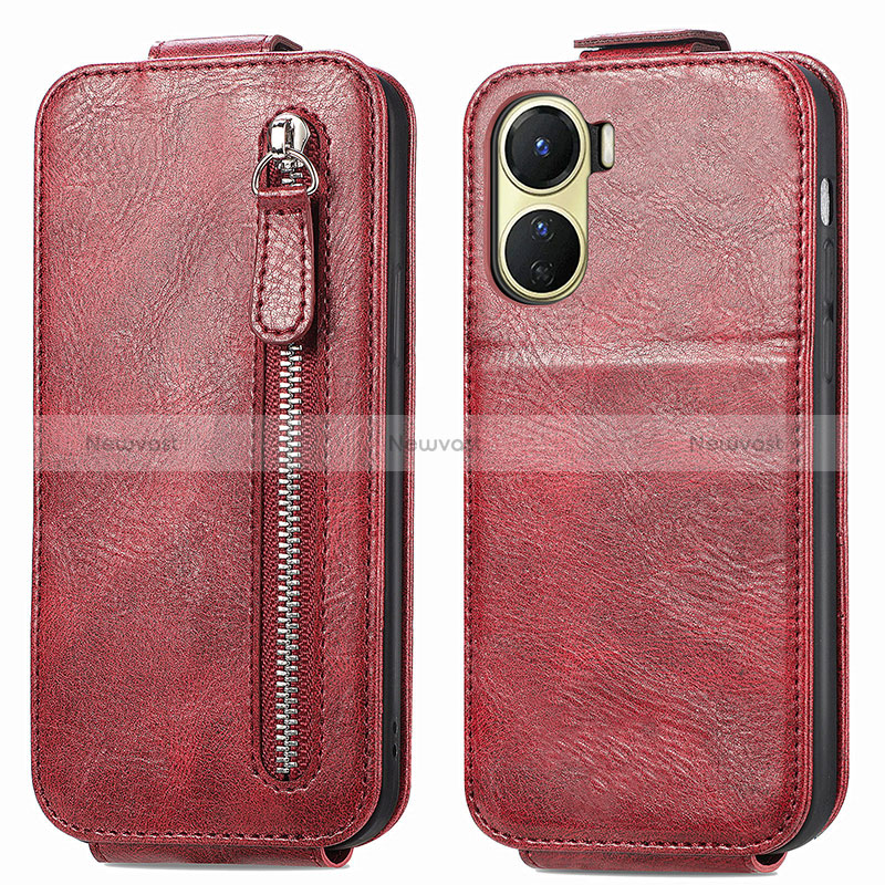 Leather Case Flip Cover Vertical for Vivo Y02S